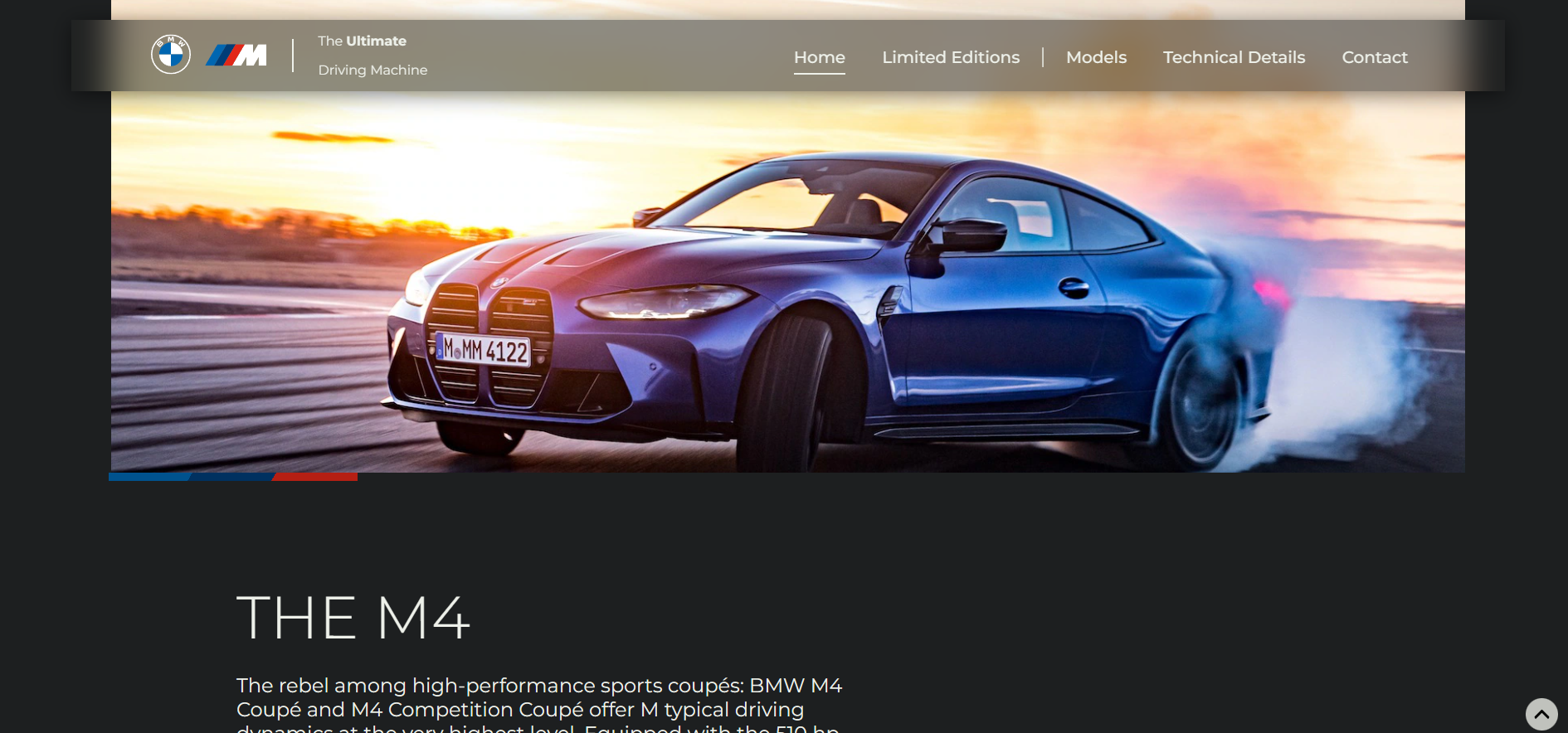 BMW M4 website
